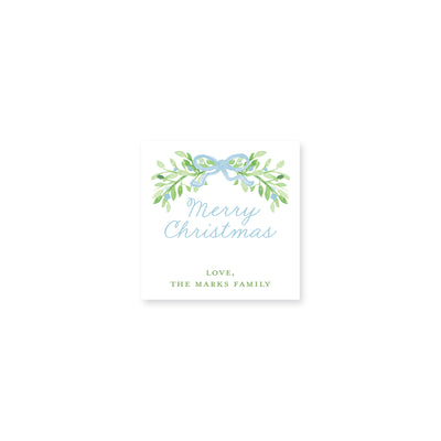 Bow, Vines and Berries Christmas Stickers
