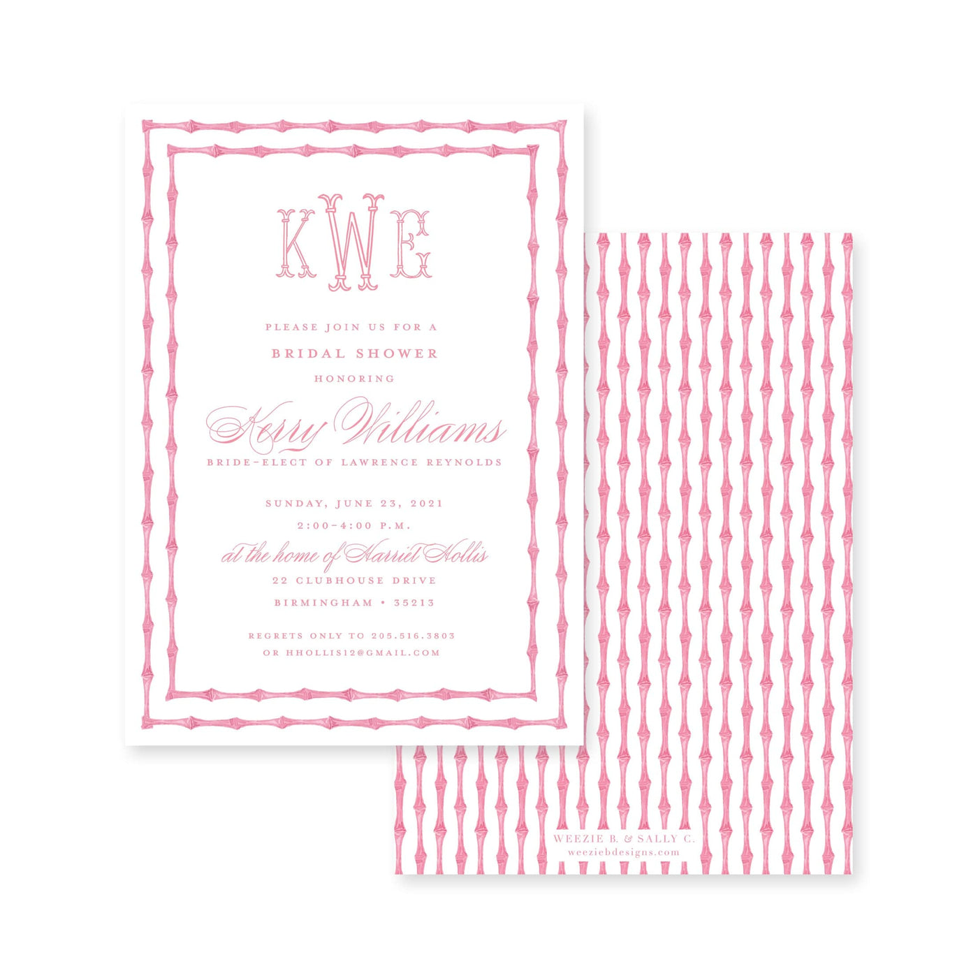 Chinoiserie Bamboo Bridal Shower