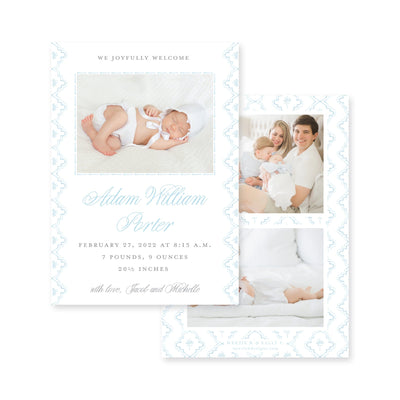 Chintilly Lace Birth Announcement