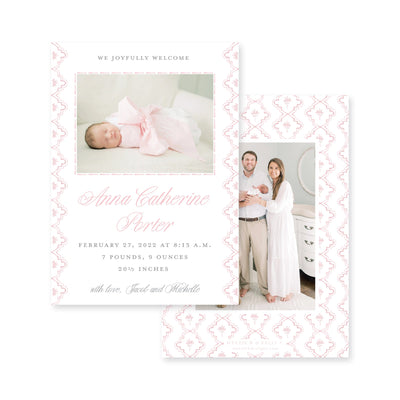 Chintilly Lace Birth Announcement