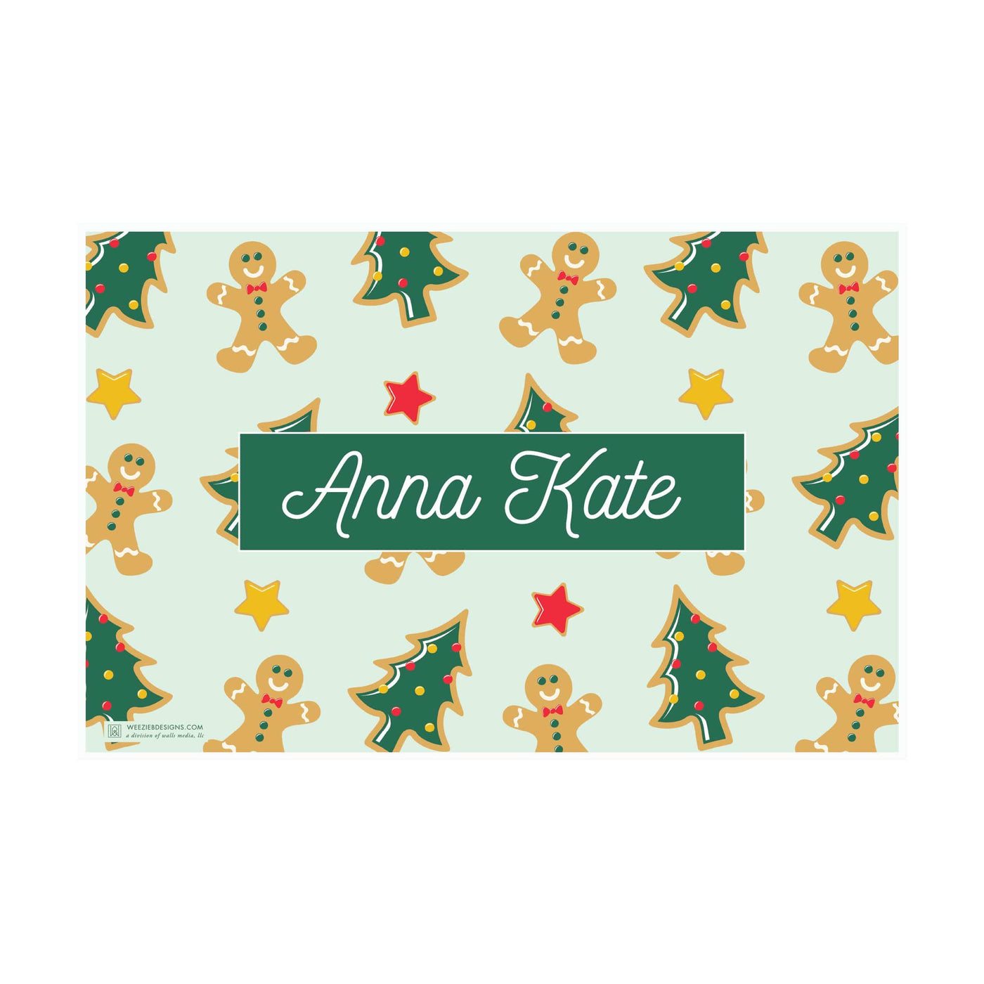 Christmas Cookies and Pajamas Placemat