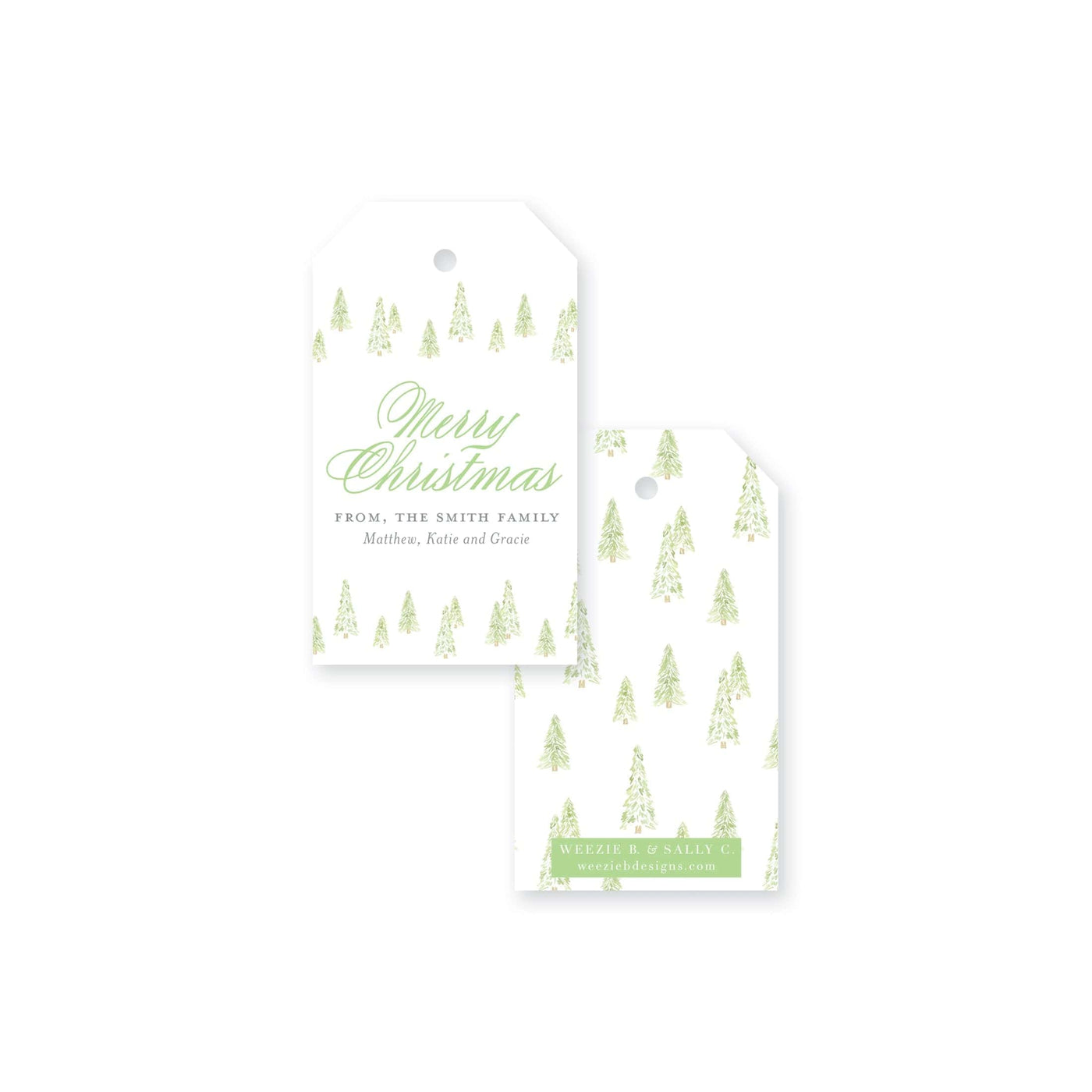 Christmas Tree Farm Christmas Gift Tag