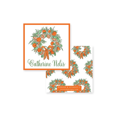 Citrus Wreath With Ribbon Stickers