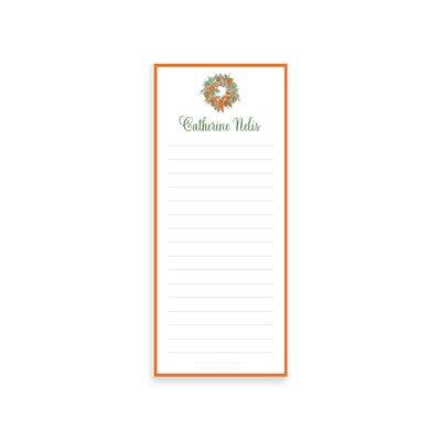 Citrus Wreath With Ribbon Notepad