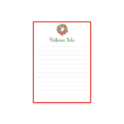 Citrus Wreath With Ribbon Notepad
