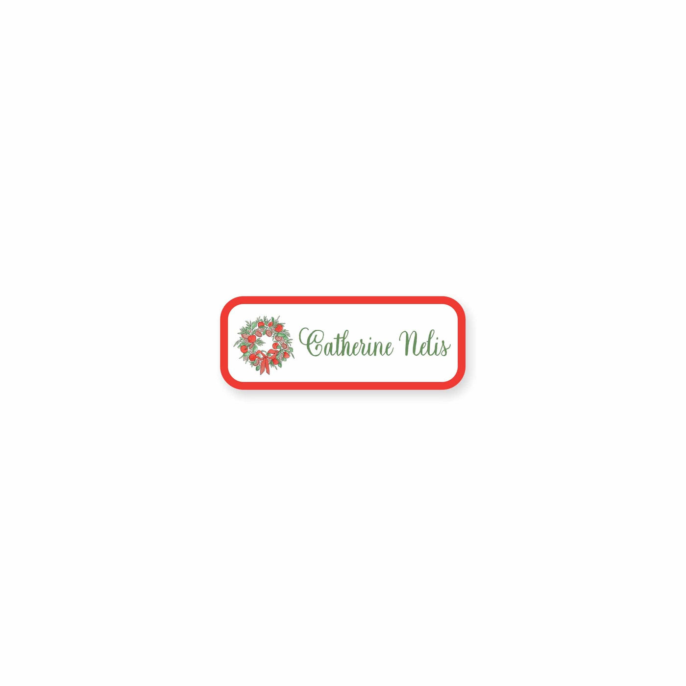 Citrus Wreath With Ribbon Vinyl Stickers