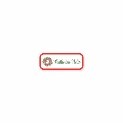 Citrus Wreath With Ribbon Vinyl Stickers