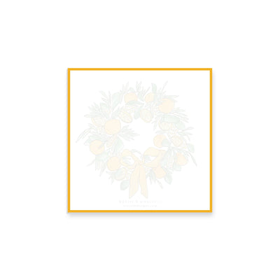 Citrus Wreath With Ribbon Notepad