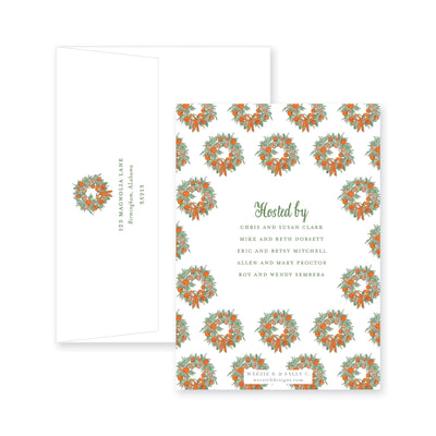 Citrus Wreath With Ribbon Engagement