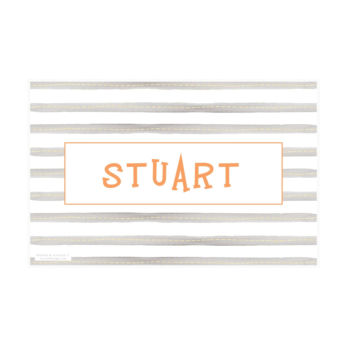 Weezie B. Designs | Construction Placemat