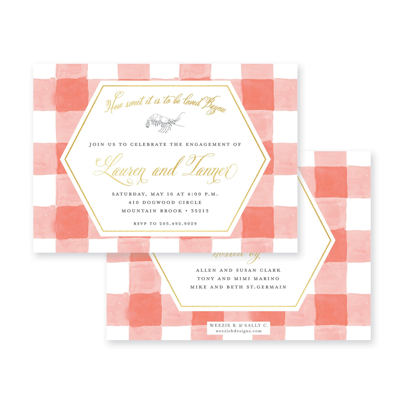Weezie B. Designs | Loved "Bayou" Invitation