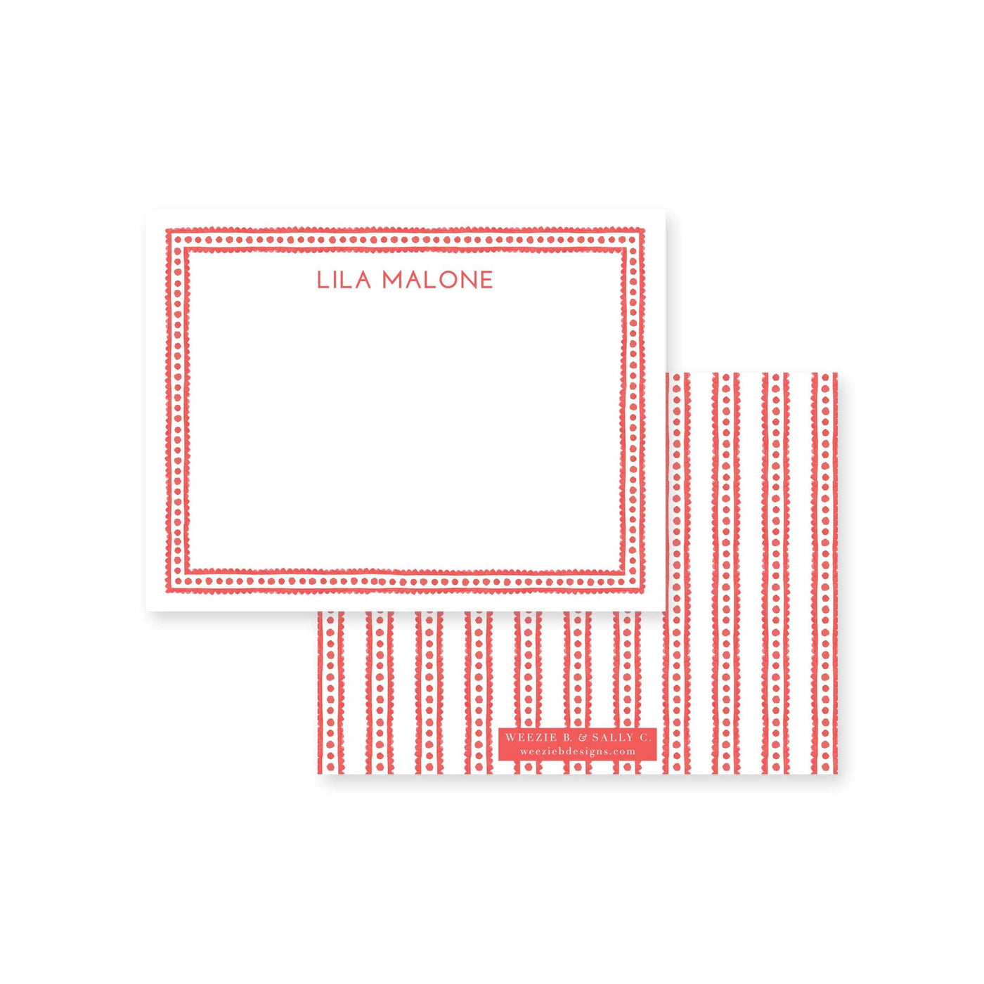 Cutesie Frame Flat Note Card