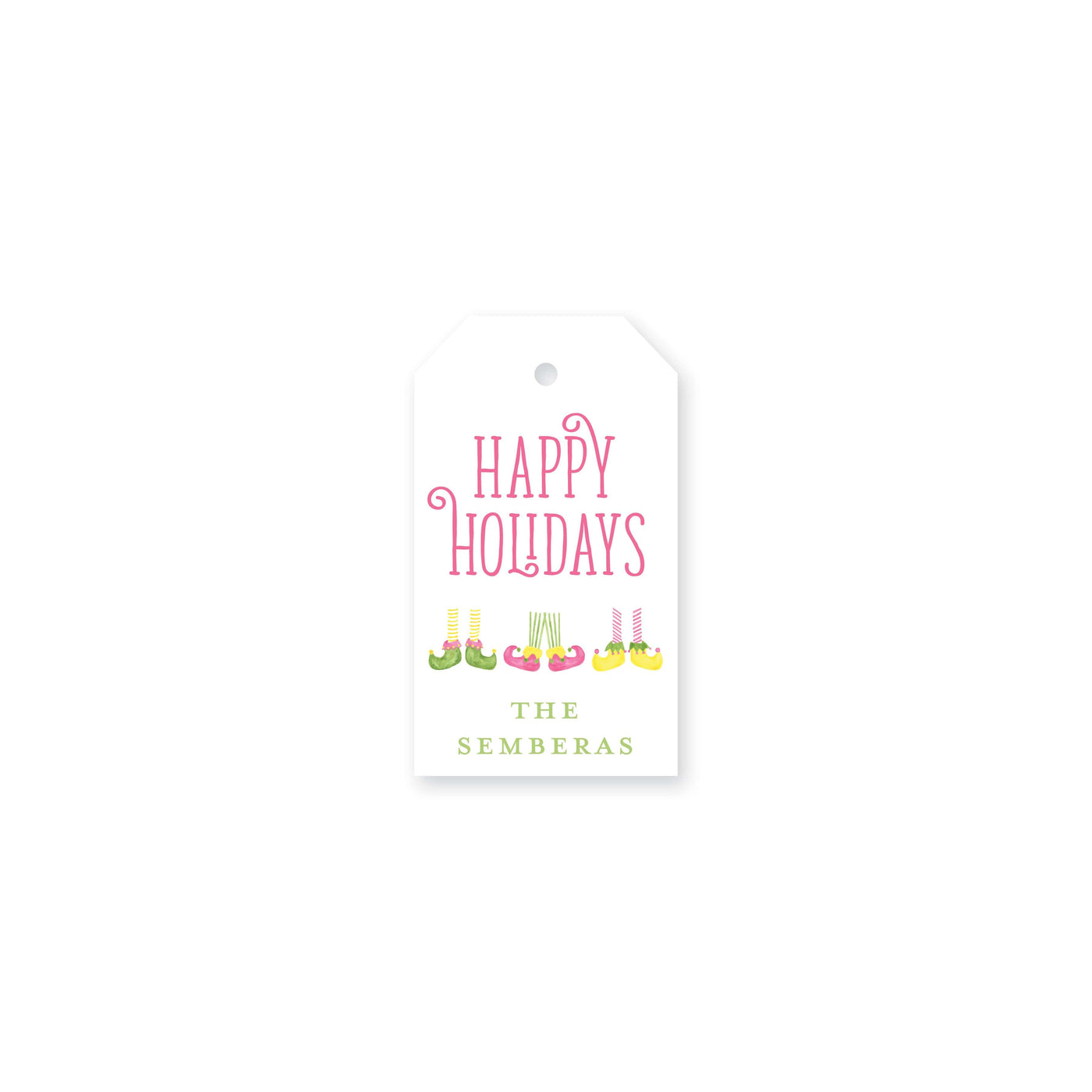Weezie B. Designs | Dancing Elves Christmas Tag
