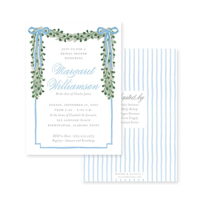 Eucalyptus And Bows Bridal Shower