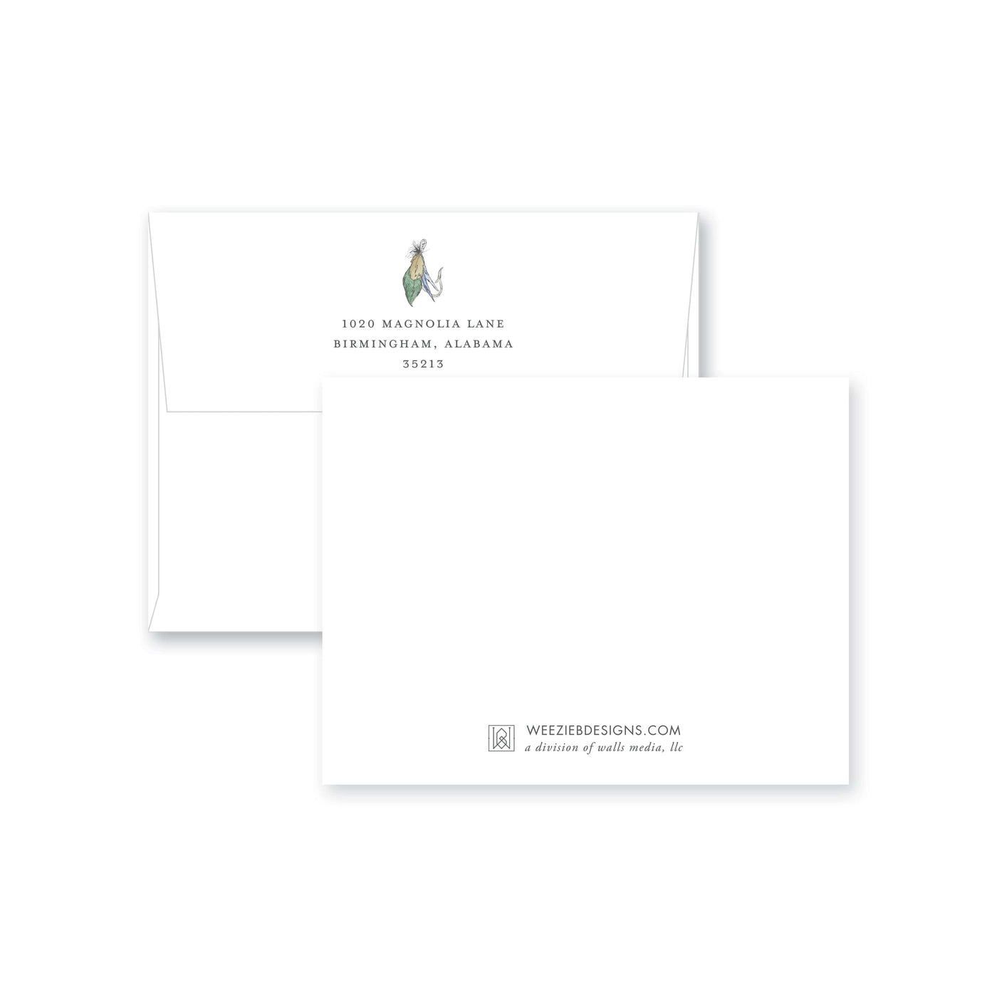 Weezie B. Designs | Fishing Fly Flat Note Card