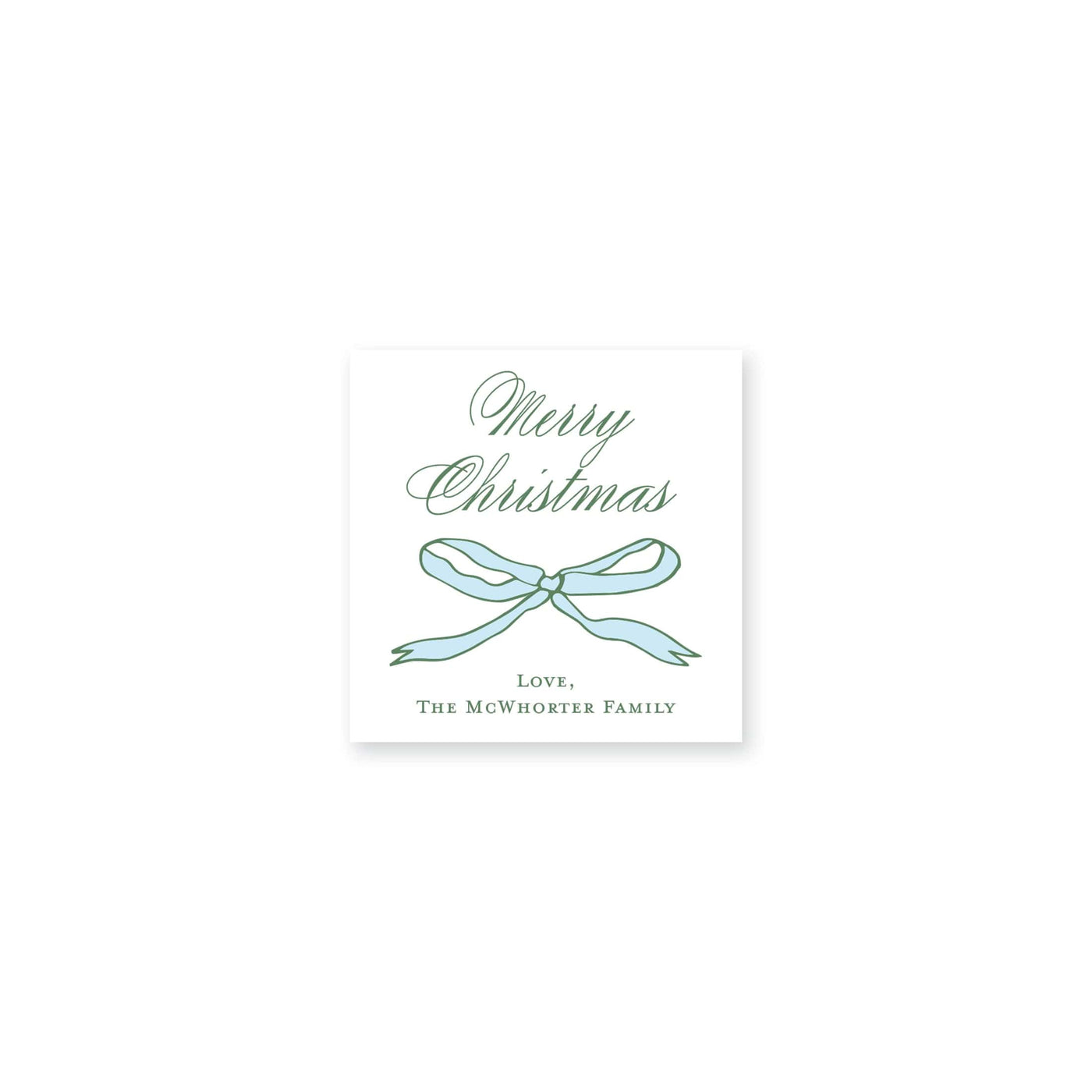 Whimsy Bow Christmas Stickers
