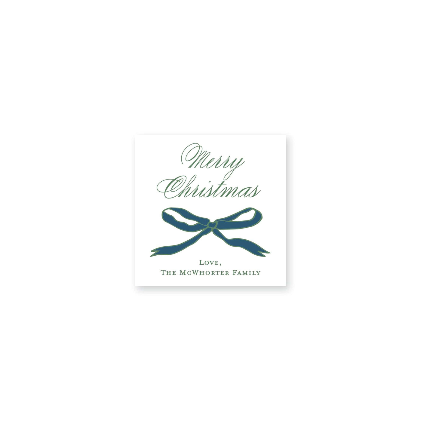 Whimsy Bow Christmas Stickers
