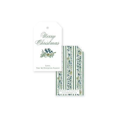 Floral Christmas Gift Tag