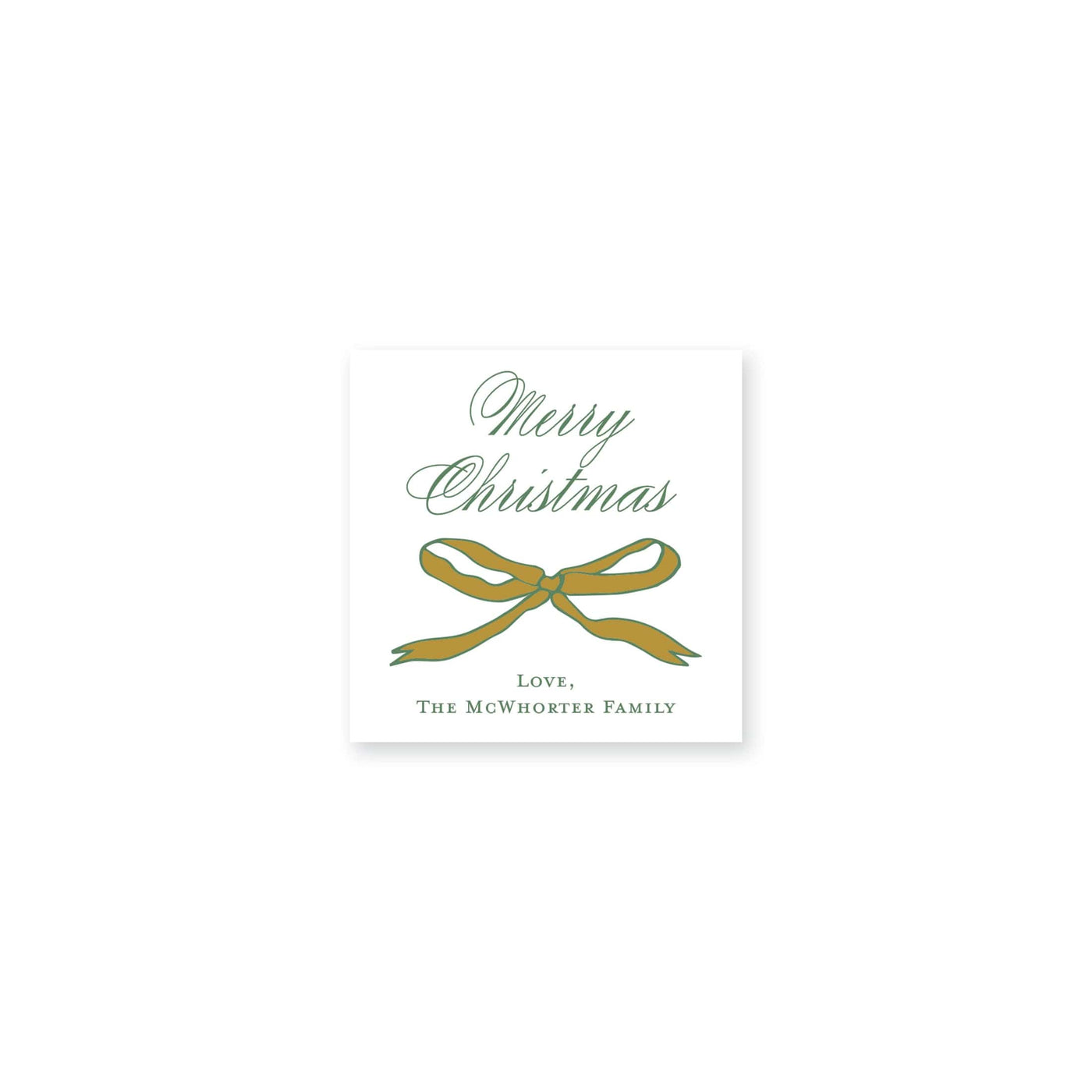 Whimsy Bow Christmas Stickers
