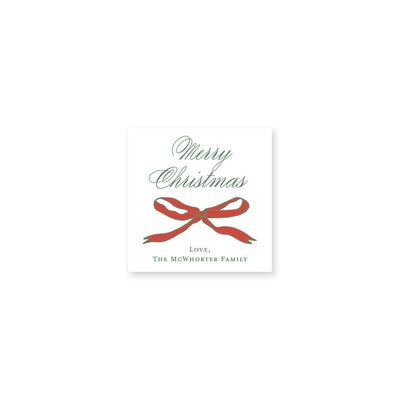 Whimsy Bow Christmas Stickers