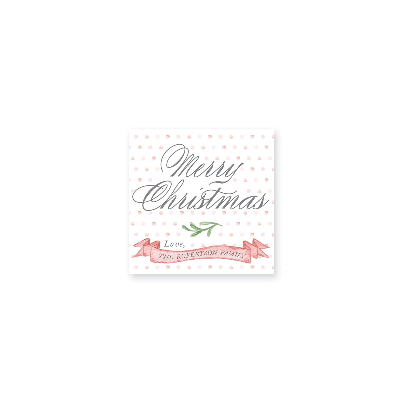 Fraser Ribbon Christmas Stickers