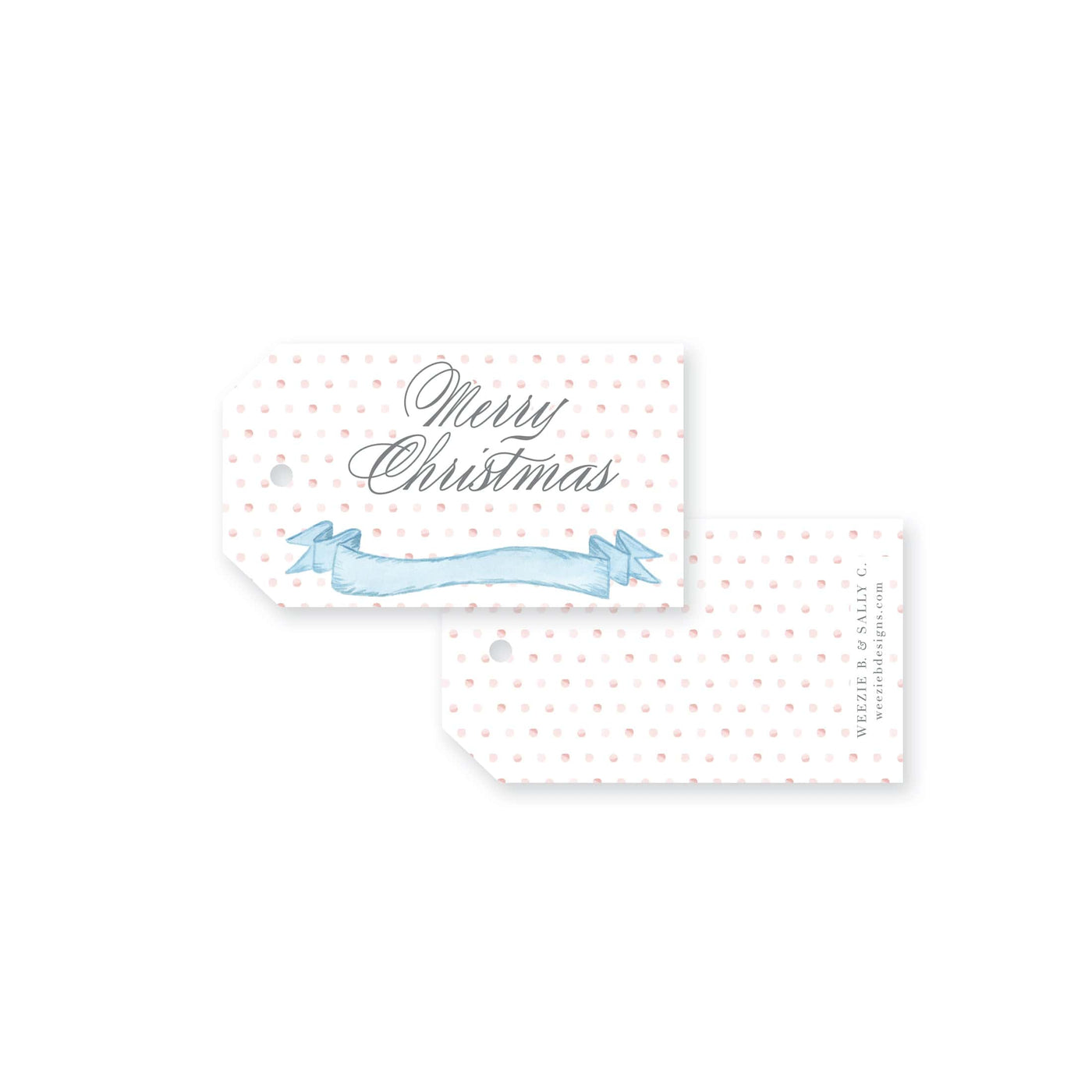 Fraser Ribbon Christmas Tag