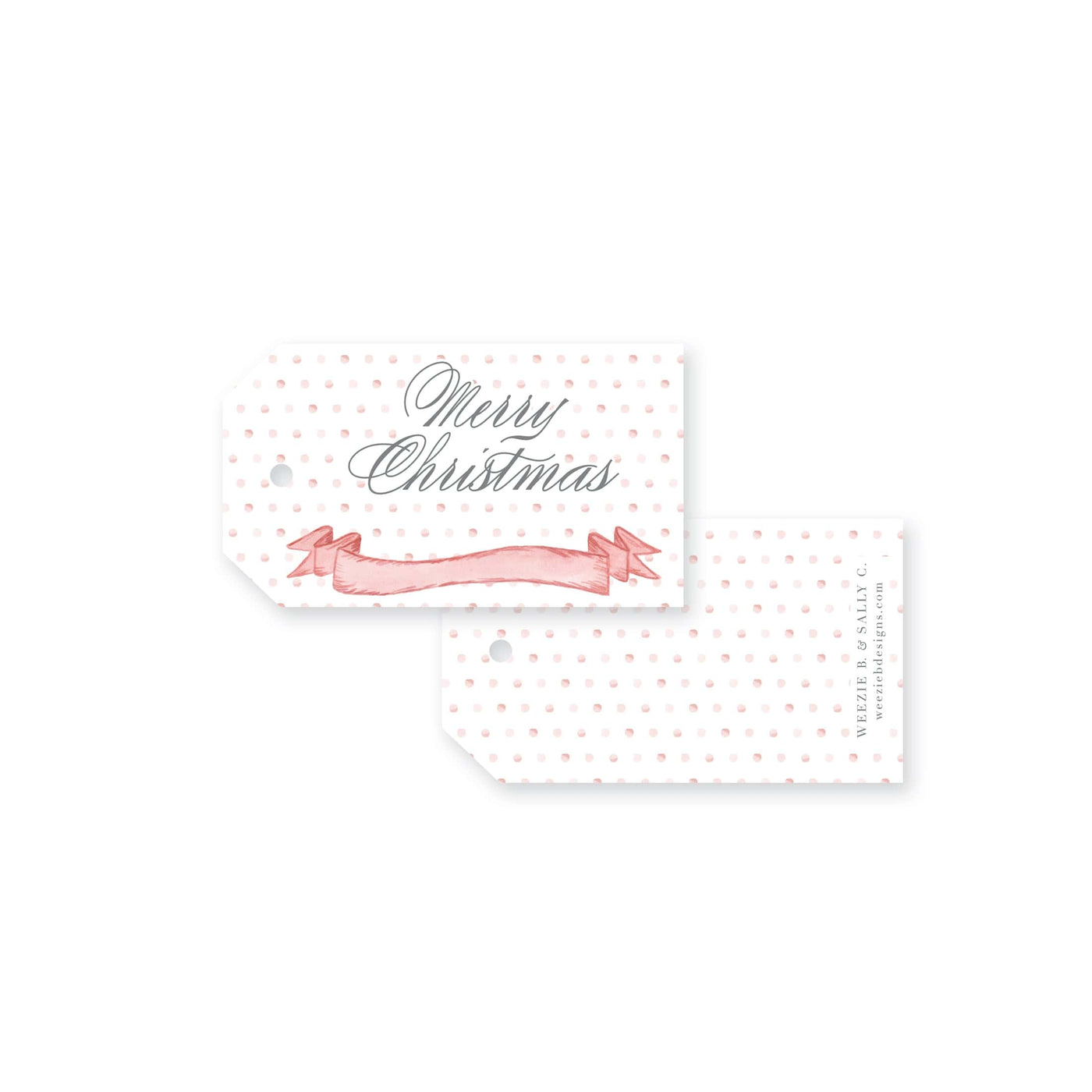 Fraser Ribbon Christmas Tag
