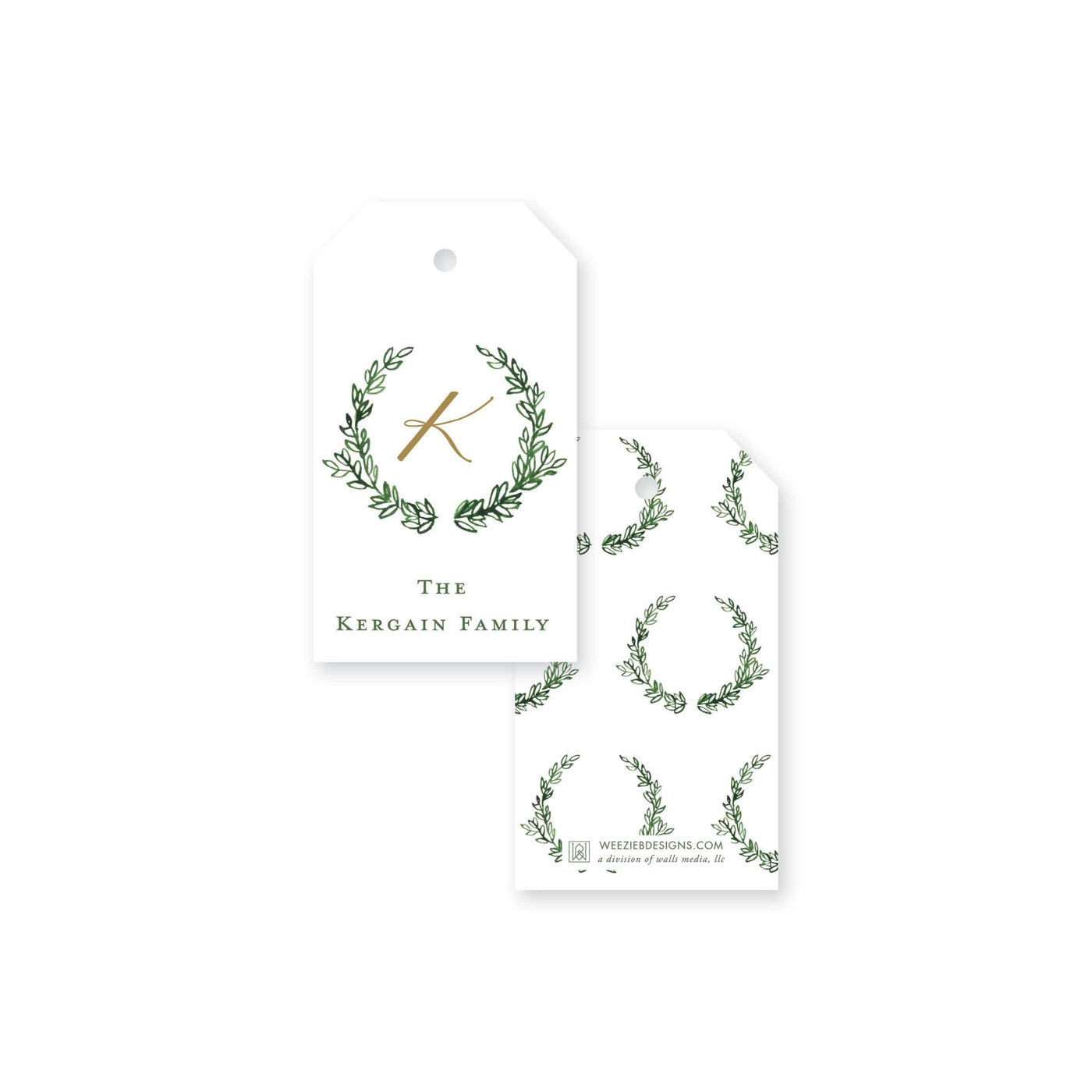 Weezie B. Designs | Frasier Fur Christmas Tag