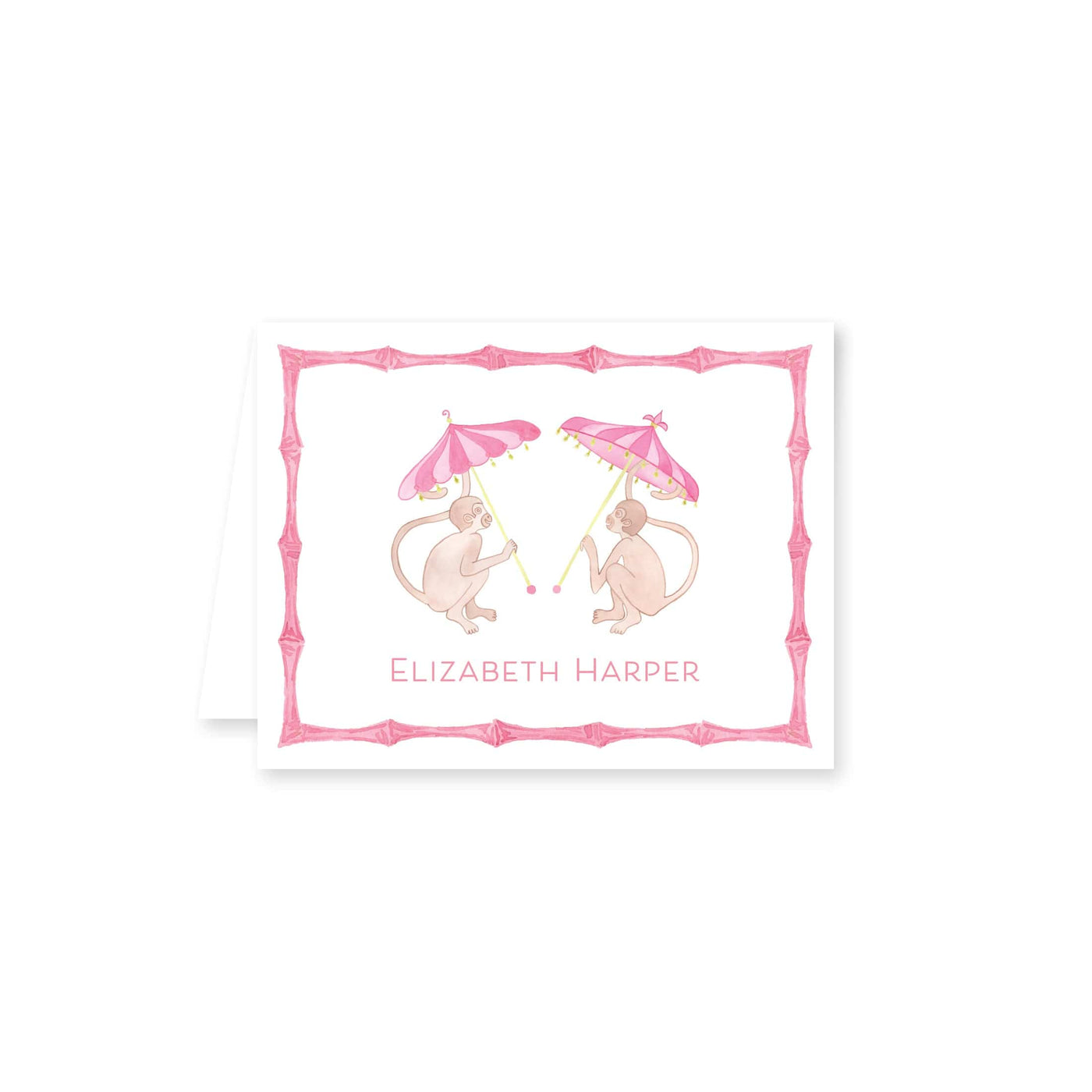Funky Monkey Folded Note Card