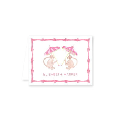 Funky Monkey Folded Note Card