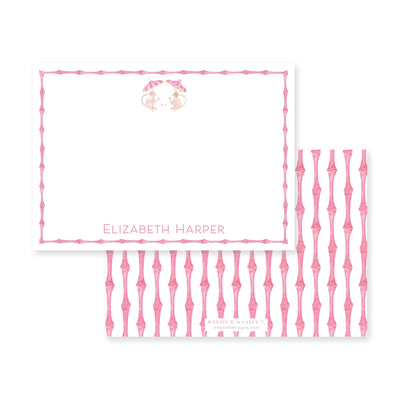 Funky Monkey Horizontal Flat Note Card