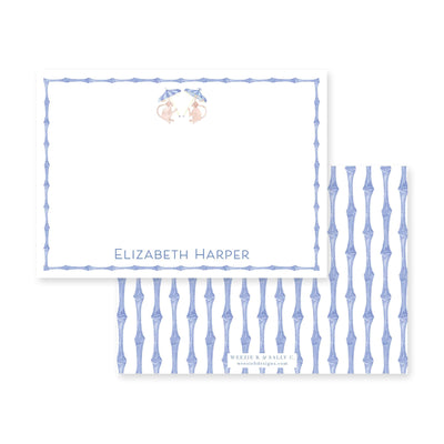 Funky Monkey Horizontal Flat Note Card