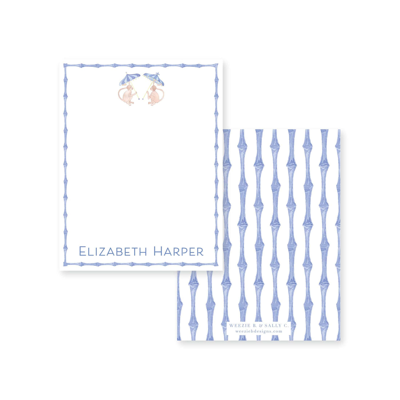 Funky Monkey Flat Note Card