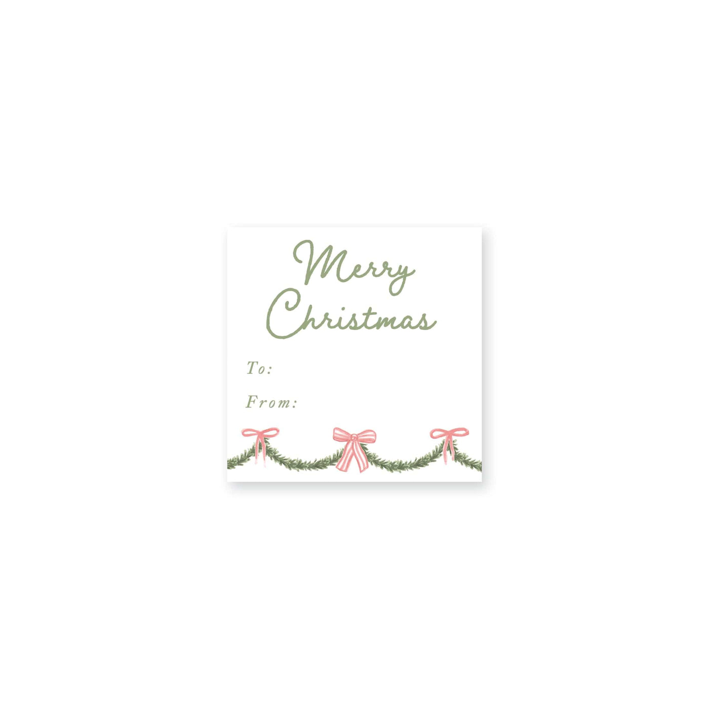 Holiday Garland Christmas Stickers