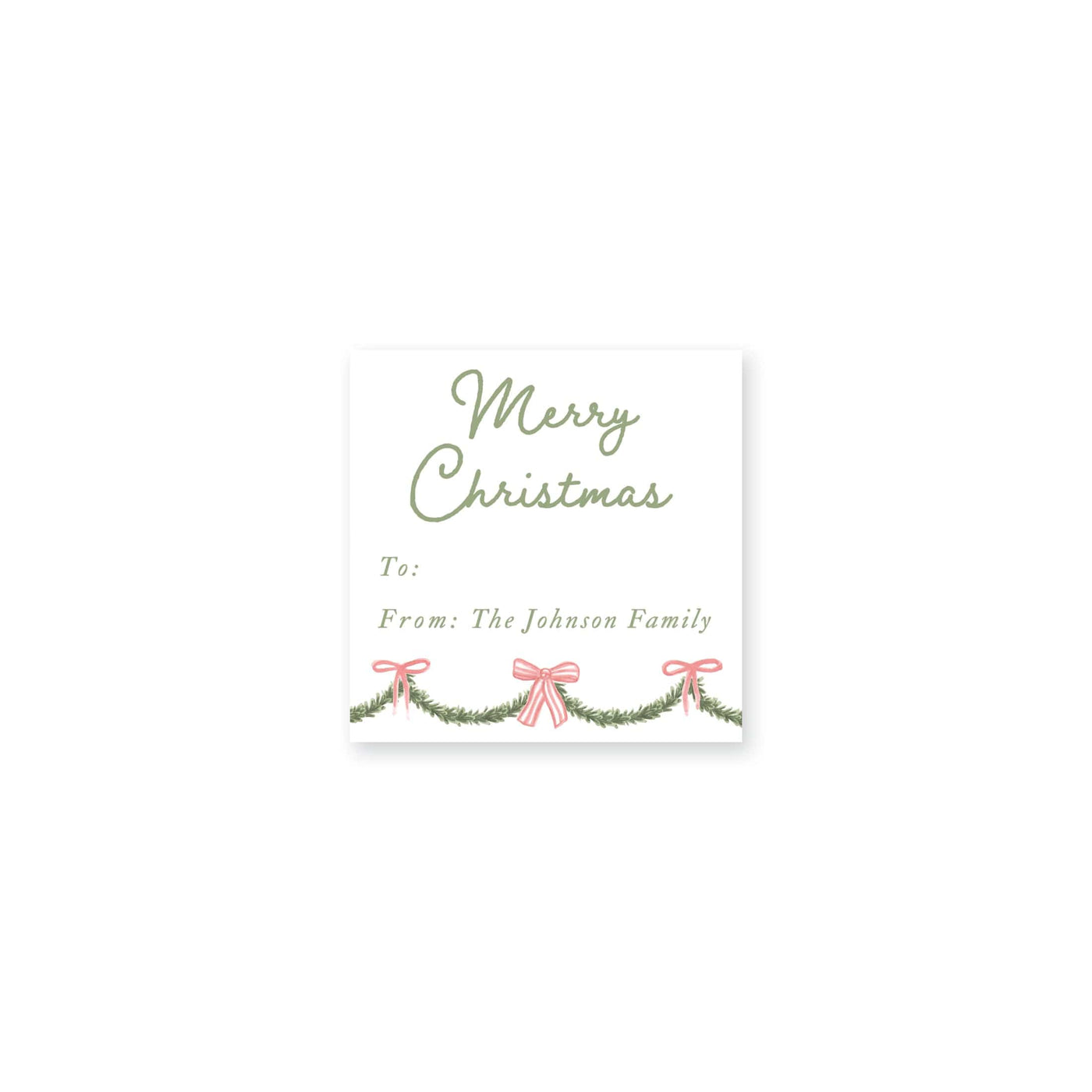 Holiday Garland Christmas Stickers