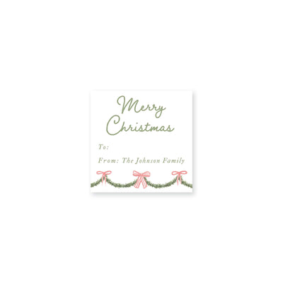 Holiday Garland Christmas Stickers