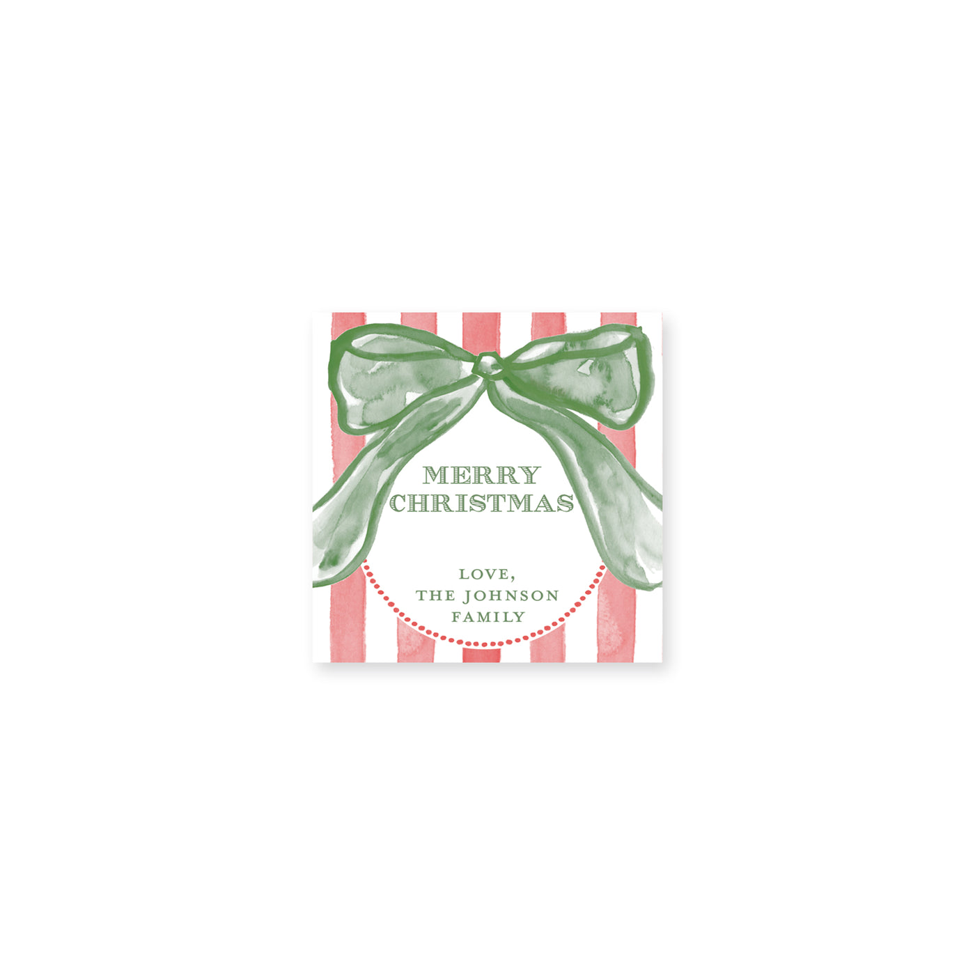 Giant Bow Christmas Stickers