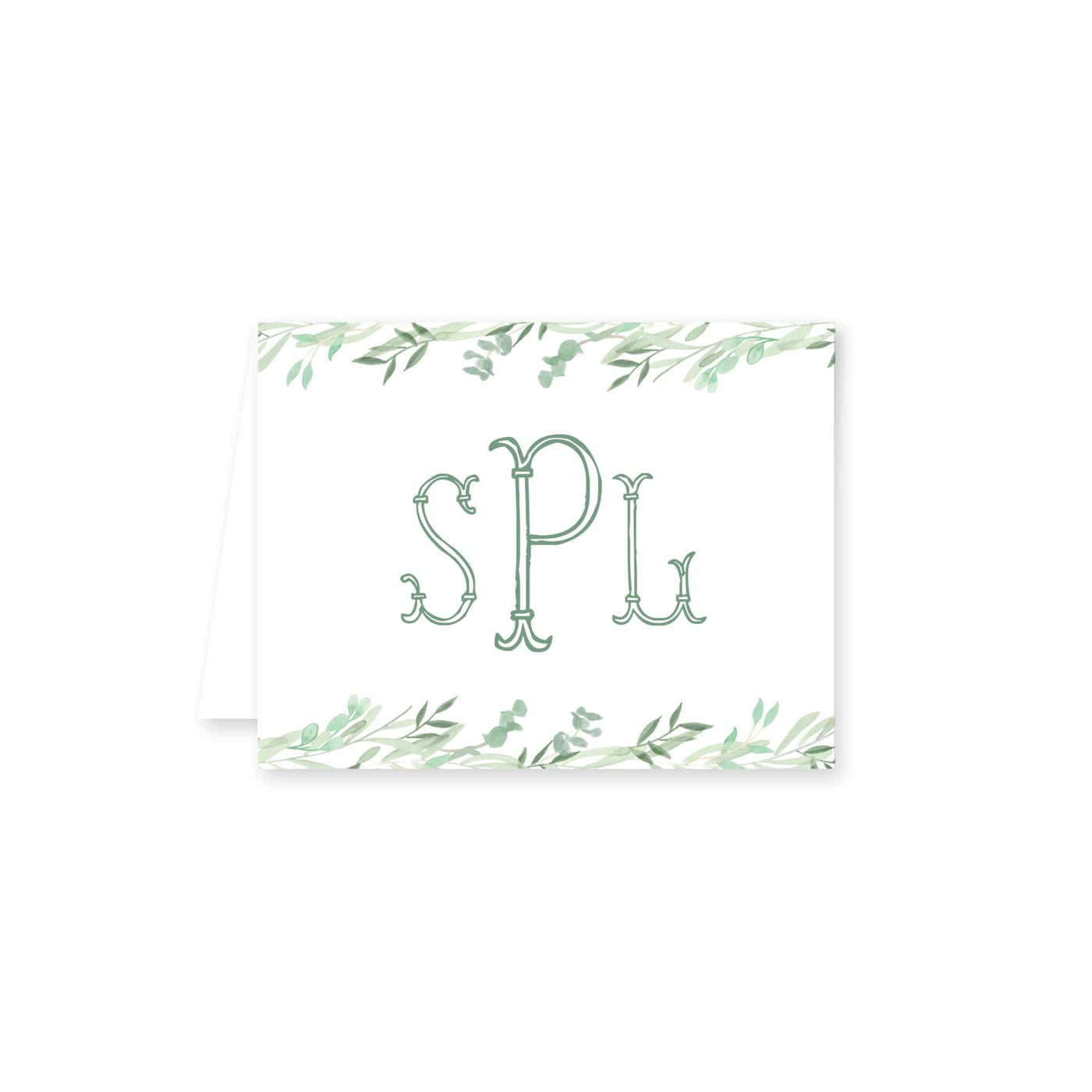 Greenery Folded Note Card
