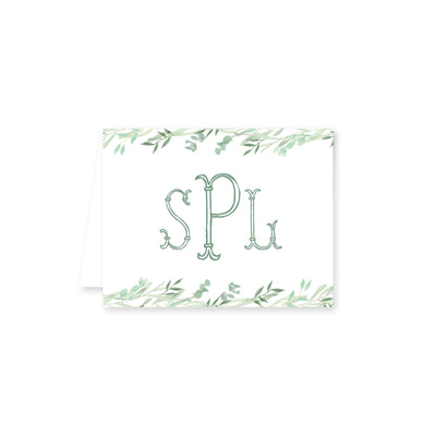 Greenery Folded Note Card