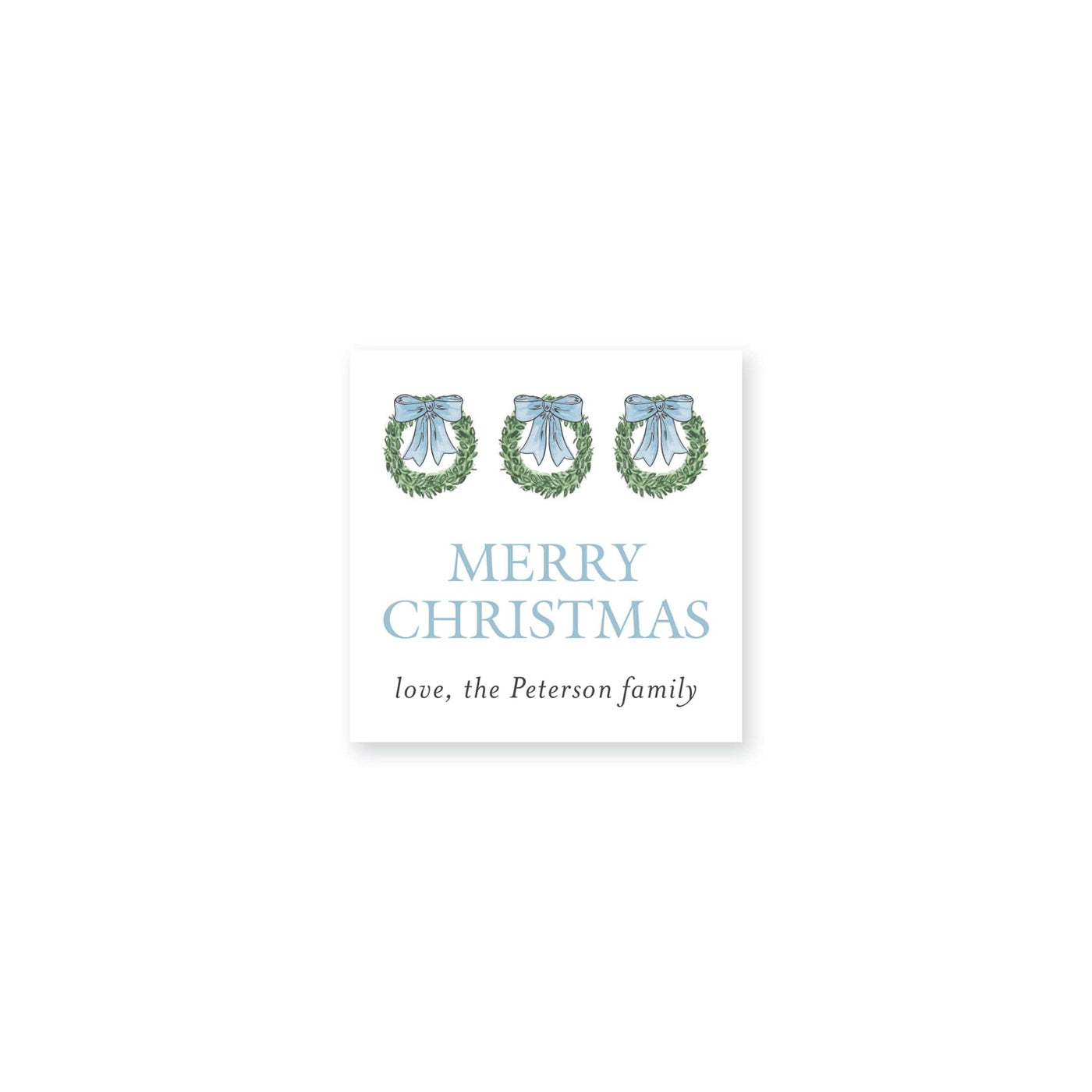 Hanging Wreath Christmas Stickers