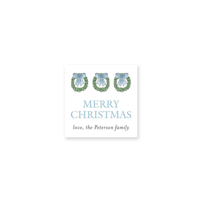 Hanging Wreath Christmas Stickers