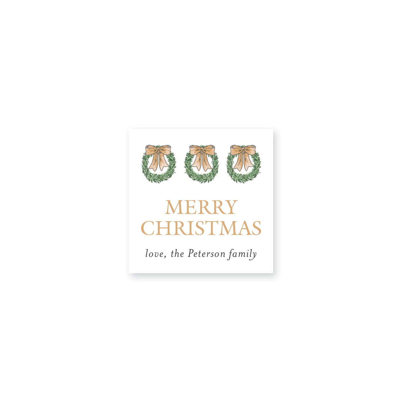 Hanging Wreath Christmas Stickers