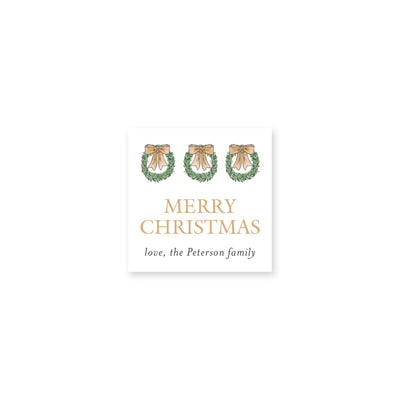 Hanging Wreath Christmas Stickers