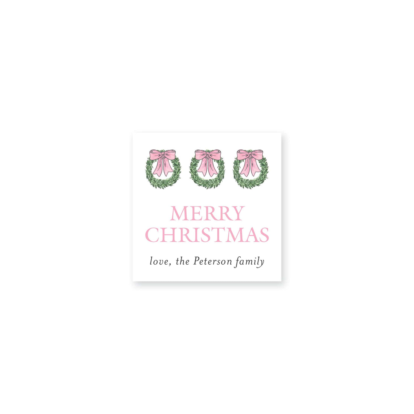 Hanging Wreath Christmas Stickers