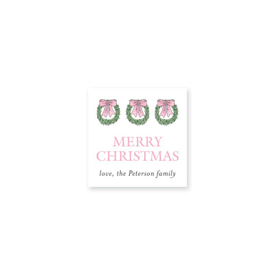 Hanging Wreath Christmas Stickers