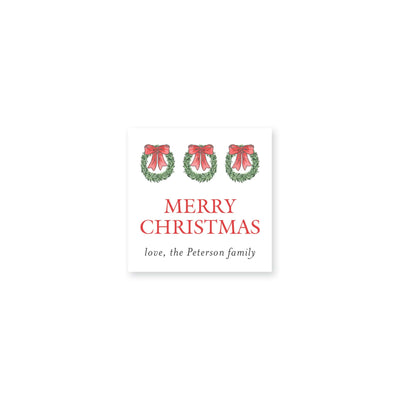 Hanging Wreath Christmas Stickers