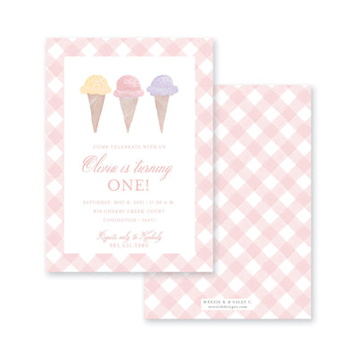Ice Cream Watercolor Birthday