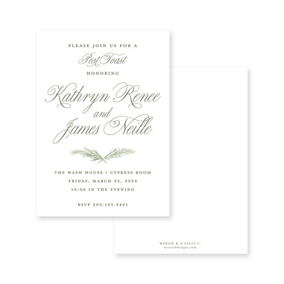 Mason Post Toast Invitation