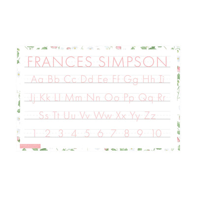 Letter Tracing Placemat