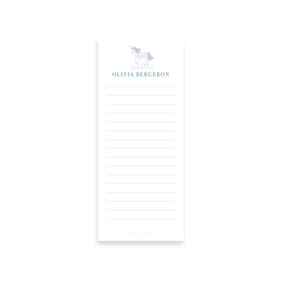 Light Unicorn Stars Notepad